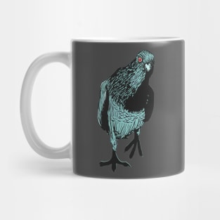 Curious Red-eyed Pigeon Mug